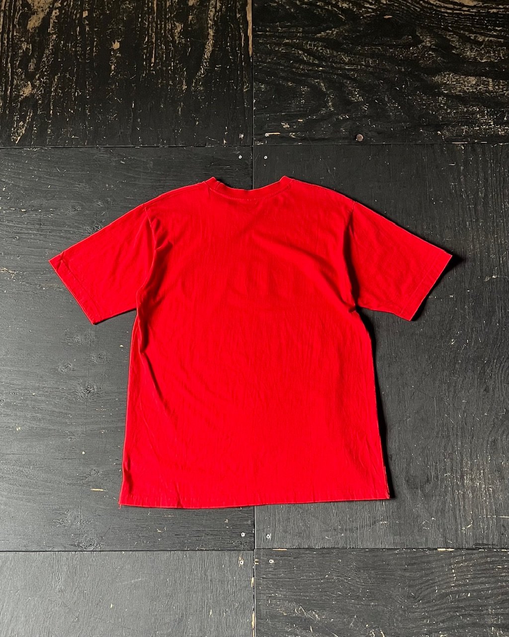 STUSSY スニーカーイラスト Tシャツ M レッド 00s Stussy Printed T-Shirt （90-00s L 漢字モチーフ） | glob