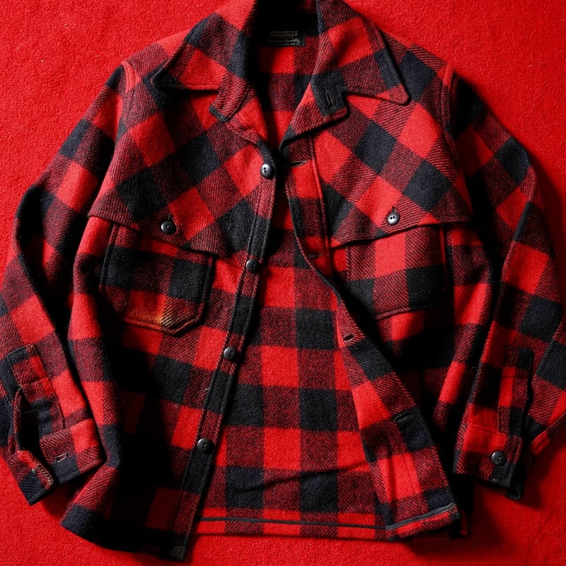 40-50s Hercules Buffalo Plaid Wool Jacket | glo