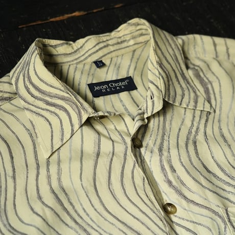 Wave Striped S/S Shirt (90s L)