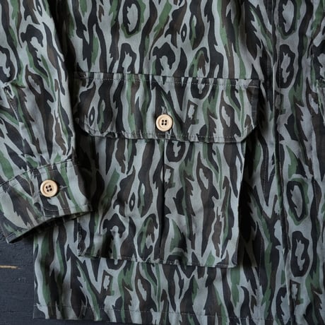 Woolrich Shadow Bark Camouflage Field Shirt Jacket (80s M made in USA)