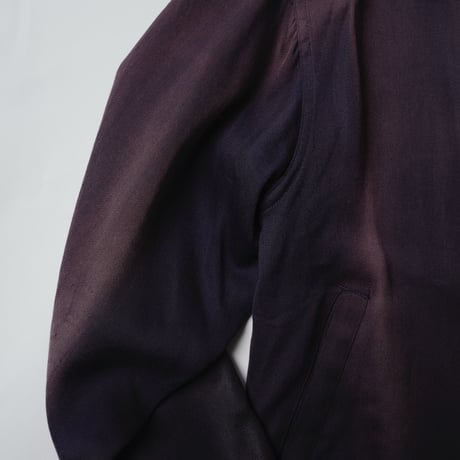 50s Gabardine Jacket "茄子紺 鬼フェード"