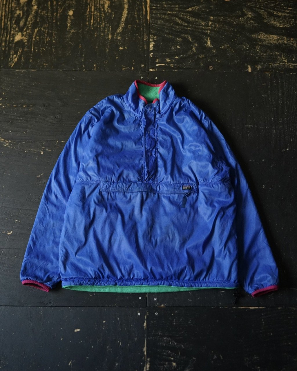 ジャケット・アウター patagonia reversible glissade pullover USA製 95年 patagonia Reversible Glissade Pullover インクブルー M