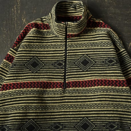 [special] Patagonia Half Zip Pullover "Bulls Eye" (90s L made in USA)