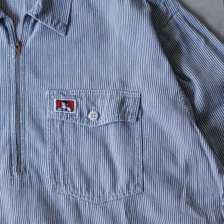 Ben Davis Half Zip Pullover Shirt - Cotton