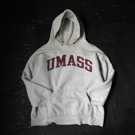 80s Champion Reverse Weave Double Face Hoody - UMASS