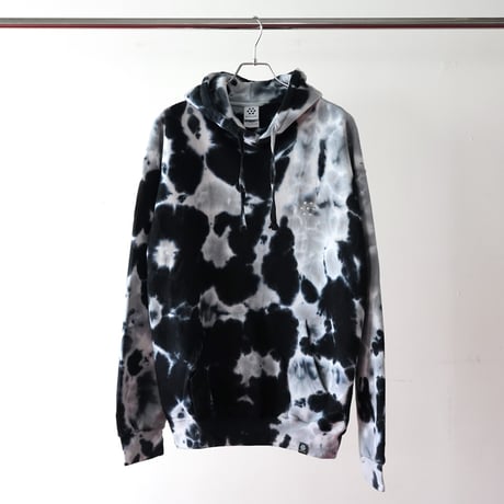gm. Emb. Sweat Hoody - Tie Dye  / Multi Black