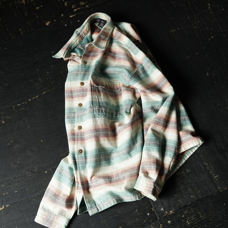 Patagonia Sunny Stripe Flannel Shirt (90s XL ma