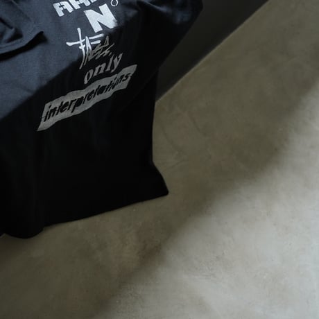 Yoshinori Kato × globule mag. Dual Hand Printed T-Shirt / No Facts