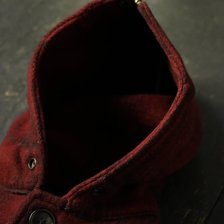 Carter's Ombre Plaid Wool Hooded Coat (50-60s about M Union Made )