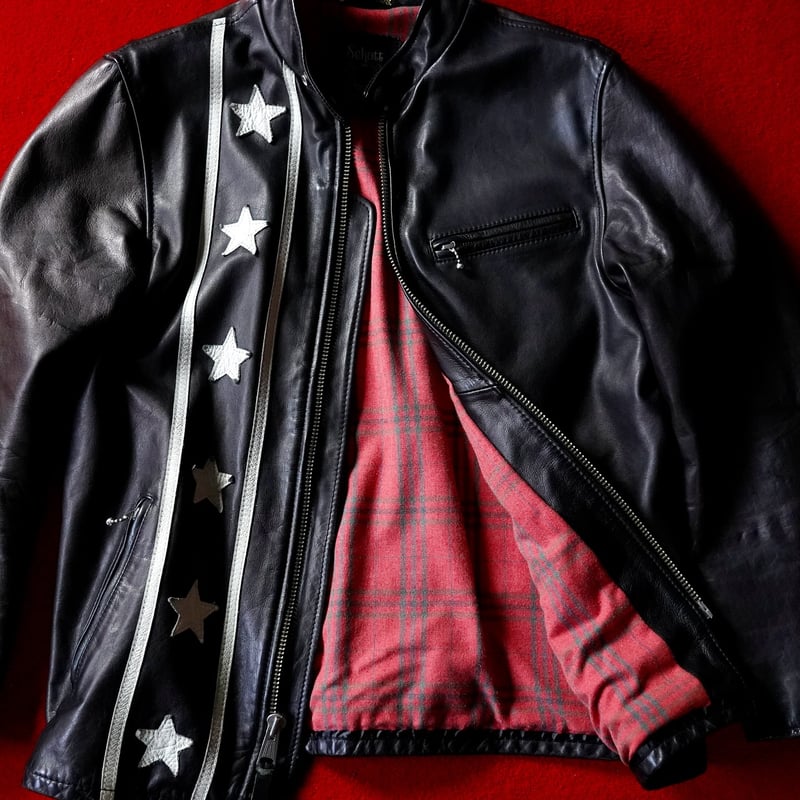 Schott Star Cafe Racer Single Riders Jacket | g