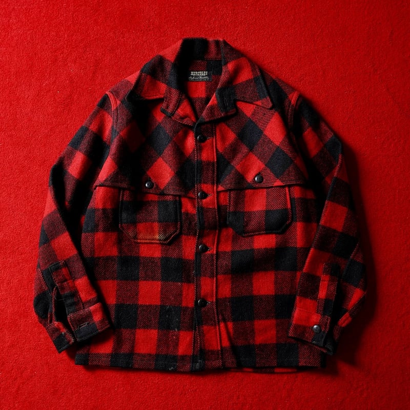 40-50s Hercules Buffalo Plaid Wool Jacket | glo