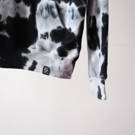 gm. Emb. Sweat Hoody - Tie Dye  / Multi Black