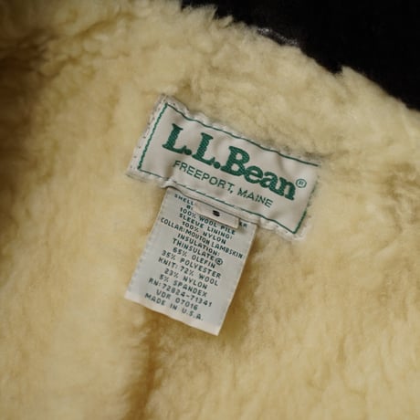 L.L.Bean Leather Flight Jacket "Thinsulate"（90s S made in USA）
