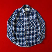 70s Sears Kings Road Printed Flannel Shirt