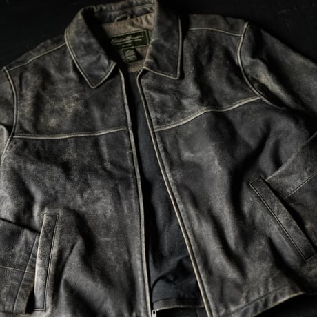 Eddie Bauer Leather Jacket (90s XXL)