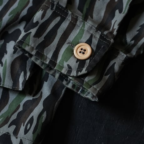 Woolrich Shadow Bark Camouflage Field Shirt Jacket (80s M made in USA)