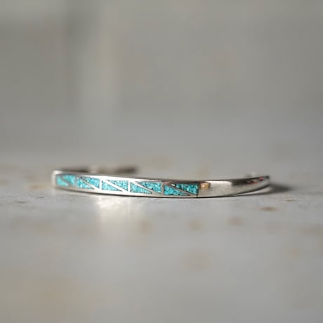 Mexican Jewelry Turquoise Silver Bangle