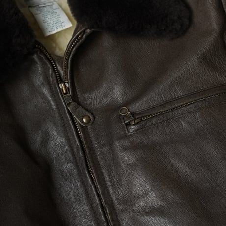 L.L.Bean Leather Flight Jacket "Thinsulate"（90s S made in USA）
