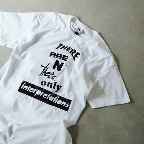 Yoshinori Kato × globule mag. Dual Hand Printed T-Shirt / No Facts