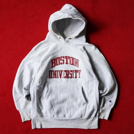 90s Reverse Weave Sweat Hoody "2段プリント"