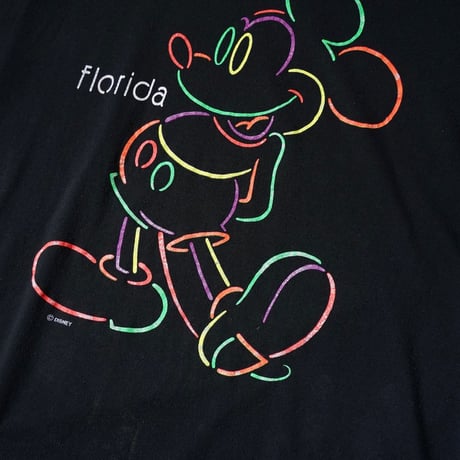 Velva Sheen Mickey Print T-Shirt (90-00s L made in USA)