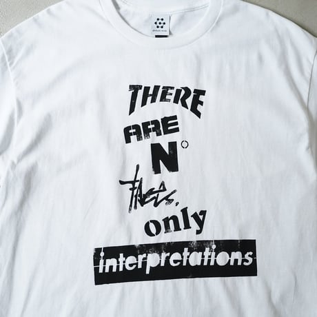 Yoshinori Kato × globule mag. Dual Hand Printed T-Shirt / No Facts