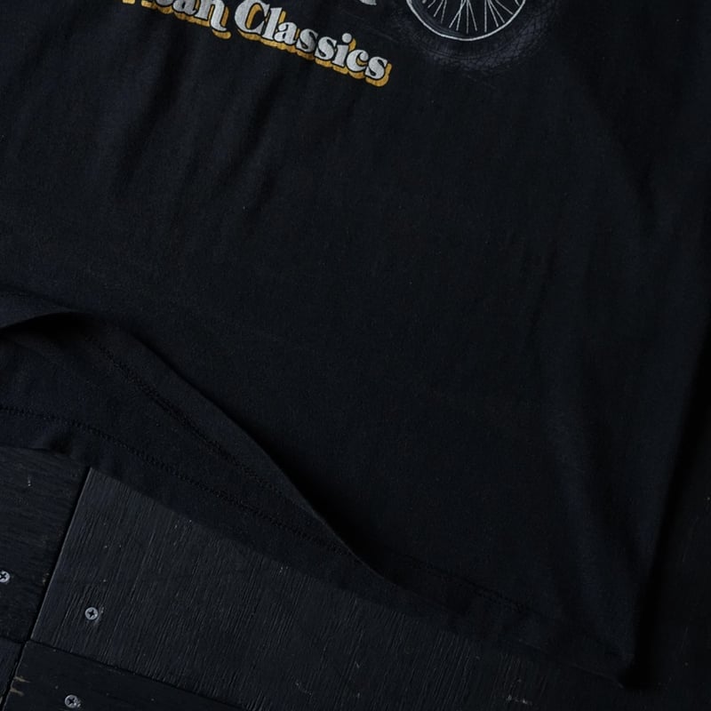 し*け様 80s　ハーレーダビットソン　シングルステッチ　Tシャツ　黒 USA製 ハーレーダビッドソン Tシャツ ブラック XLサイズ シングル