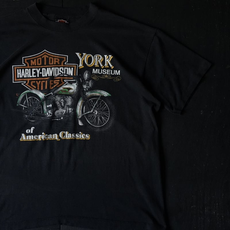 80s シングルステッチ☆ハーレー T HARLEY DAVIDSON Tシャツ Harley Davidson Printed T-Shirt(80s XL 袖シングルステッ