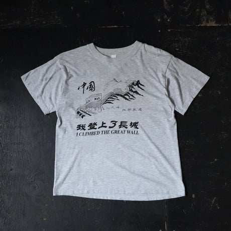 The Great Wall Printed T-shirt (80-90s about L)