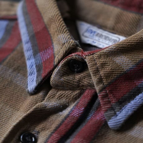 Five Brother Heavy Flannel Shirt (70-80s M made in USA)