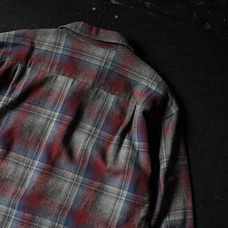 Pendleton Wool Shadow Plaid Shirt (L made in USA)