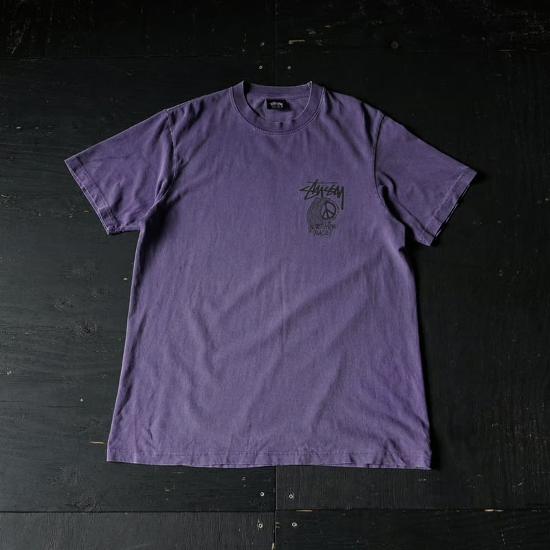 Stussy Peace Hand Print T-Shirt (90-00s M made