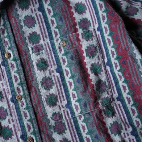 80s L.L. Bean L/S Shirt - Native Stripe
