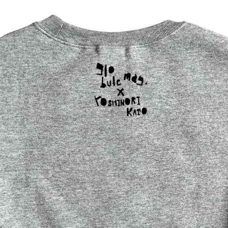 Yoshinori Kato × globule mag. Dual Hand Printed Crew Neck Shirt  - PEACE