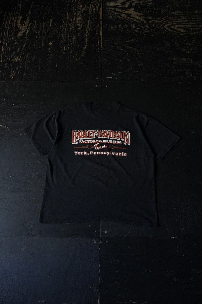 い*ー様 80s Harley-Davidson ヴィンテージTシャツ 袖裾シン Harley Davidson Printed T-Shirt(80s XL 袖シングルステッ