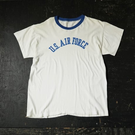 USAF Printed Ringer T-Shirt (70s about L )