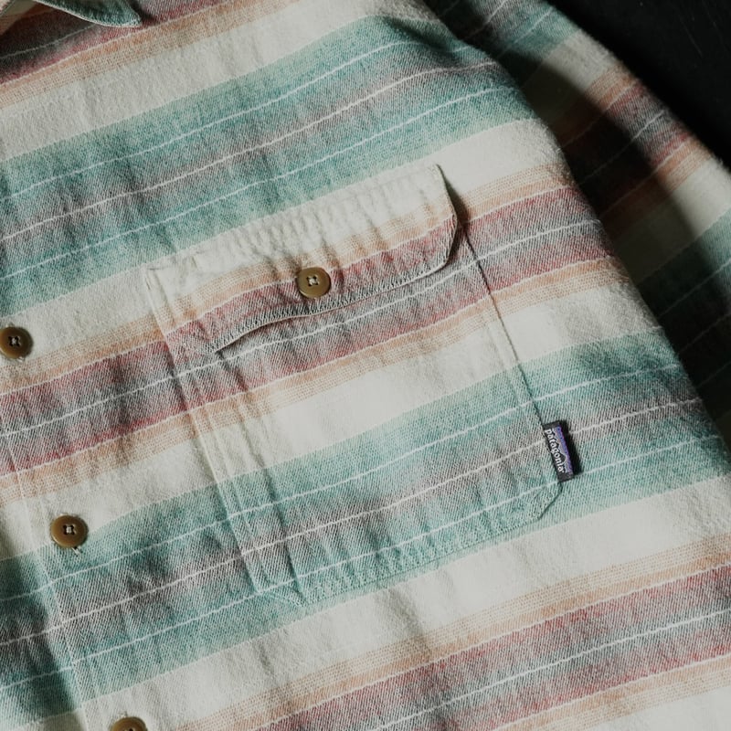 Patagonia Sunny Stripe Flannel Shirt (90s XL ma