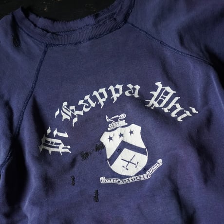 Vintage Half Sleeve Raglan Sweat (60s L Boro&Fade)