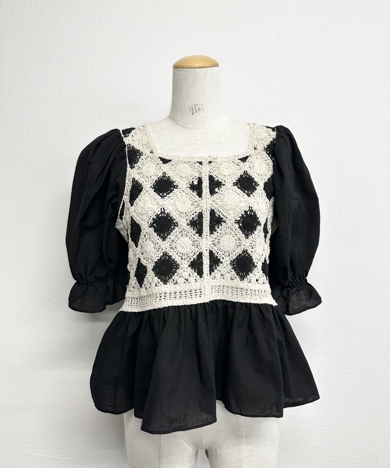 agawd select】Crochet Switch Blouse アガウド - シャツ/ブラウス(七