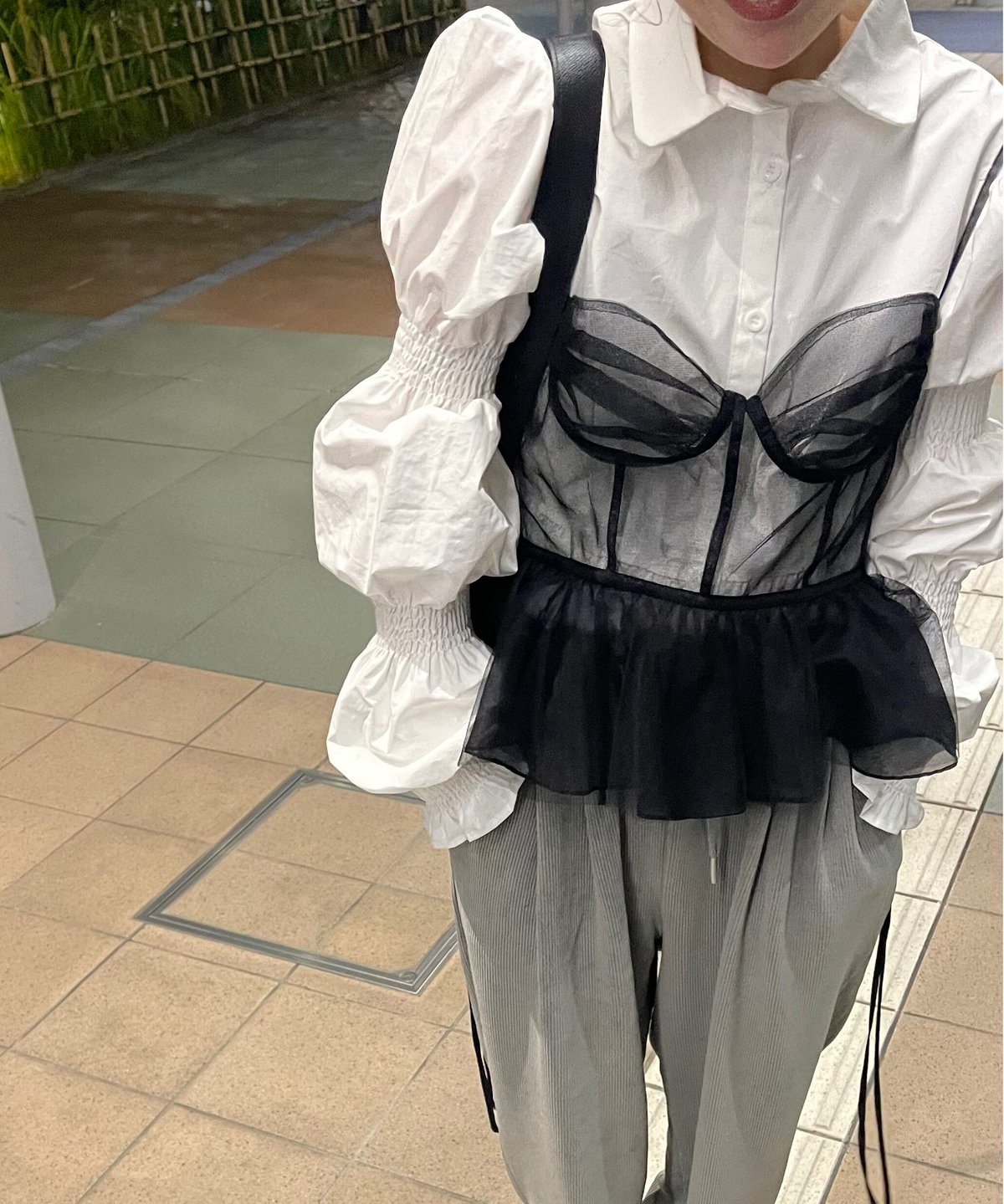 【L'APPARTEMENT】21SS C/N Gahter Blouse