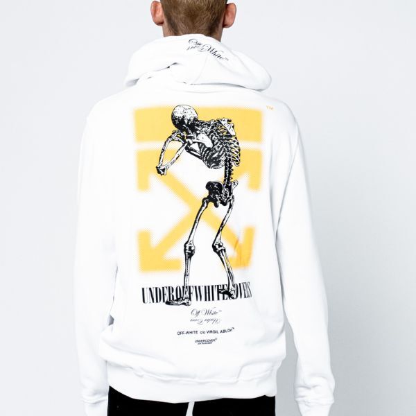 Off-White UNDERCOVER SKELETON RVRS ZIPPED HOODI...