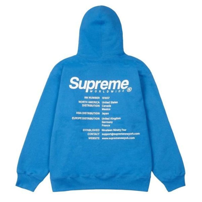 supreme Worldwide Hooded Sweatshirt パーカー