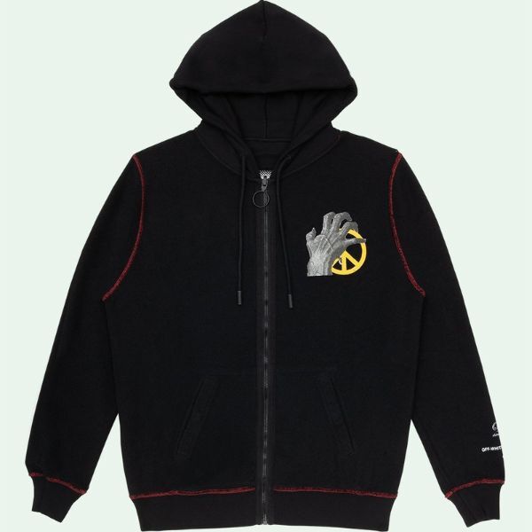 Off-White UNDERCOVER SKELETON RVRS ZIPPED HOODI 