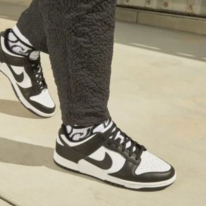 スニーカーNIKE DUNK LOW RETRO WHITE BLACK パンダ ナイキ