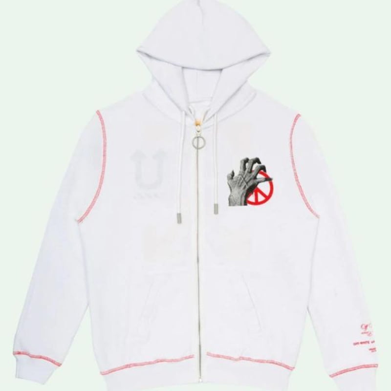 Off-White UNDERCOVER SKELETON RVRS ZIPPED HOODI 