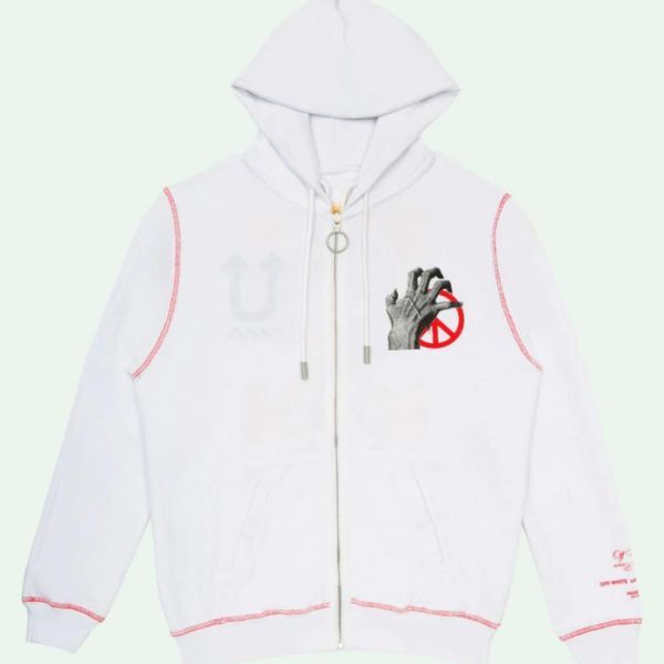 Off-White UNDERCOVER SKELETON RVRS ZIPPED HOODI Off-White UNDERCOVER SKELETON RVRS ZIPPED HOODI