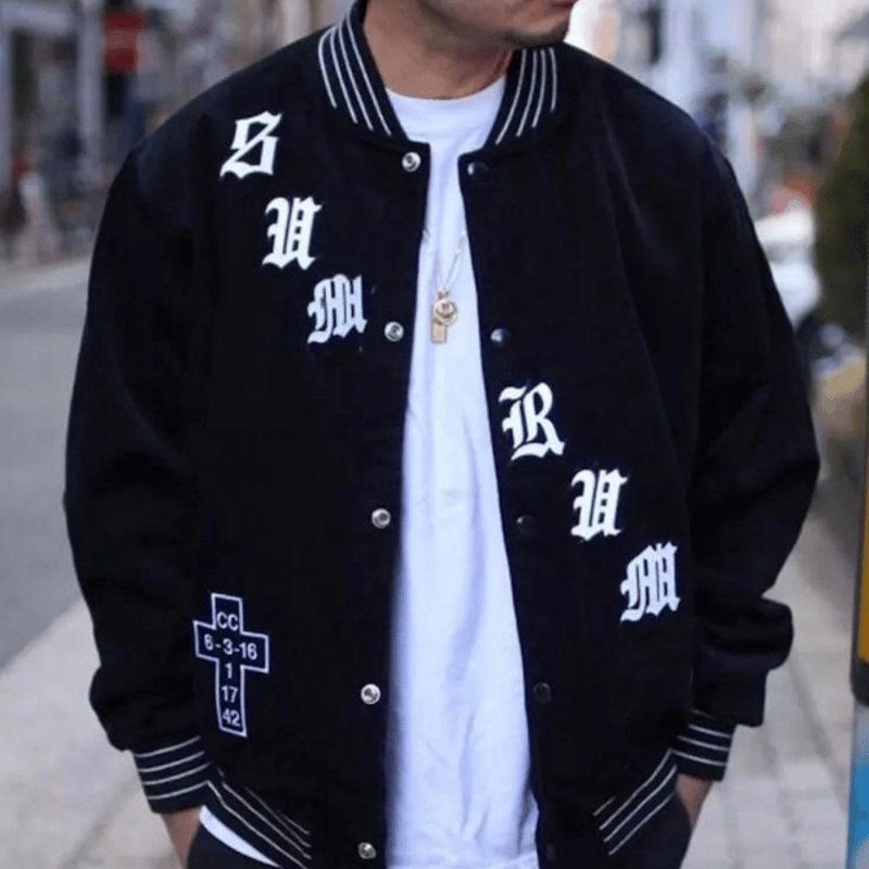 Supreme Old English Corduroy Varsity Jacket (