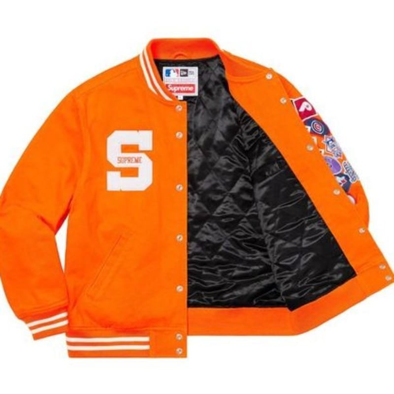 Supreme/New Era/MLB Varsity Jacket  M