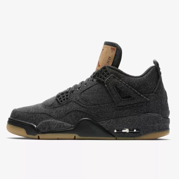 NIKE Air Jordan 4 Retro Levi's Black 