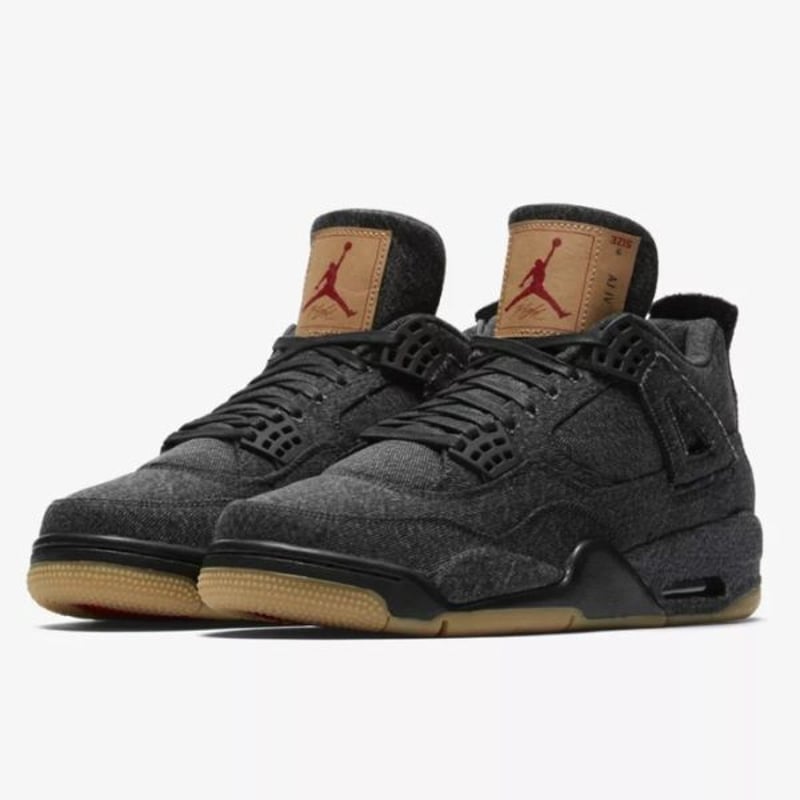 25.5cm NIKE JORDAN 4 LEVI'S リーバイス black